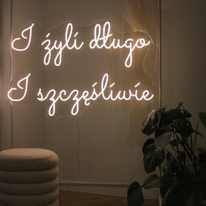Neon LED - "I żyli długo I szczęśliwie"